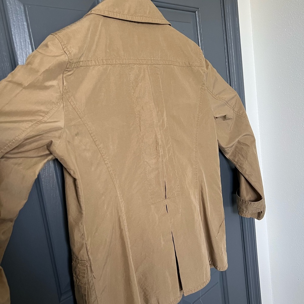 Talbots Classic Tan Trench Coat - Picture 10 of 16